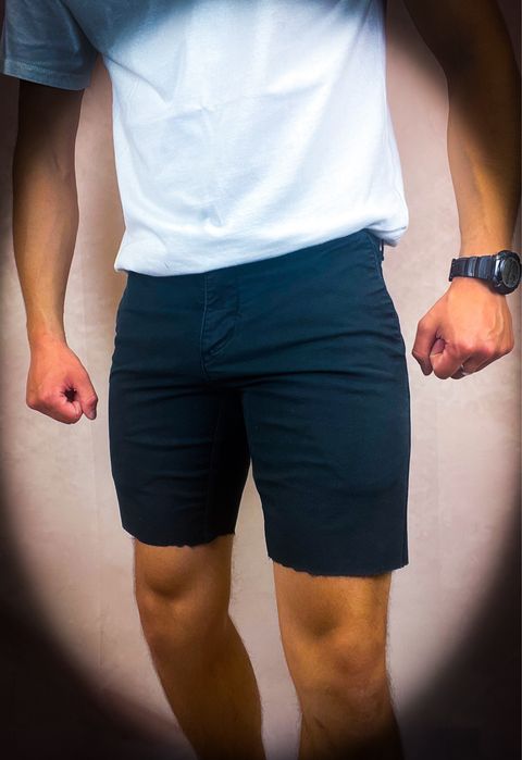 Nowe Granatowe Męskie Szorty «Carhartt» Spodenki na Lato / S