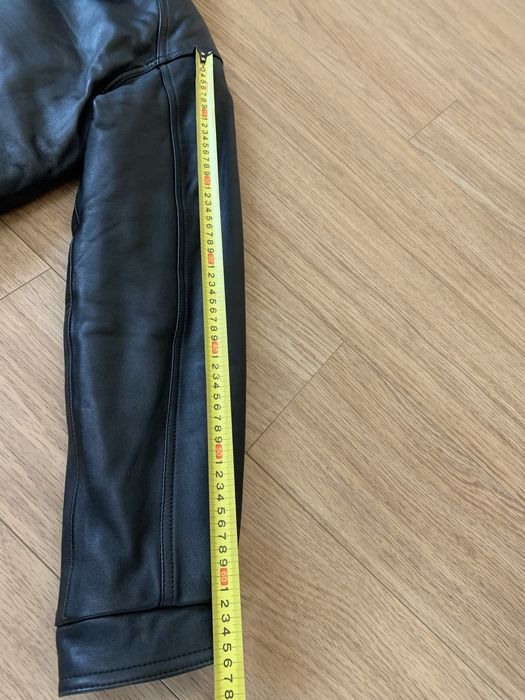 Чоловіча шкіряна зимова куртка