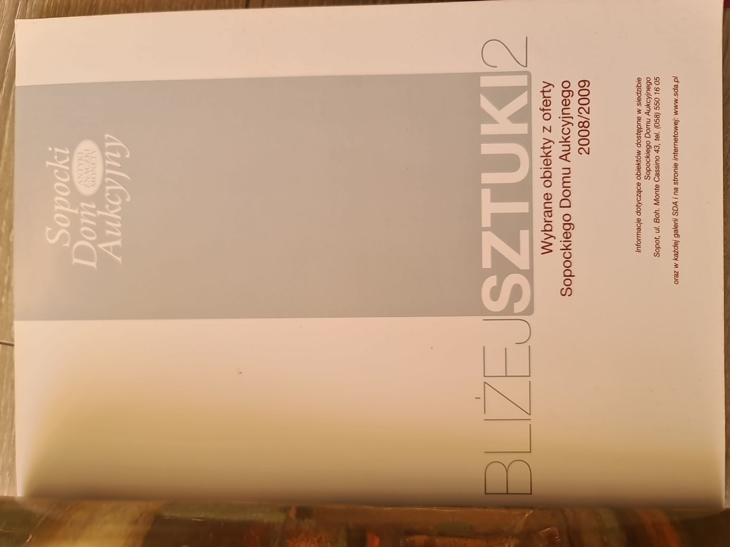 Sopocki Dom aukcyjny katalog Bliżej sztuki malarstwo meble ceramika