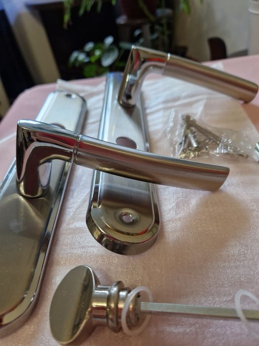 Klamka do łazienki, WC, 72mm, nowa