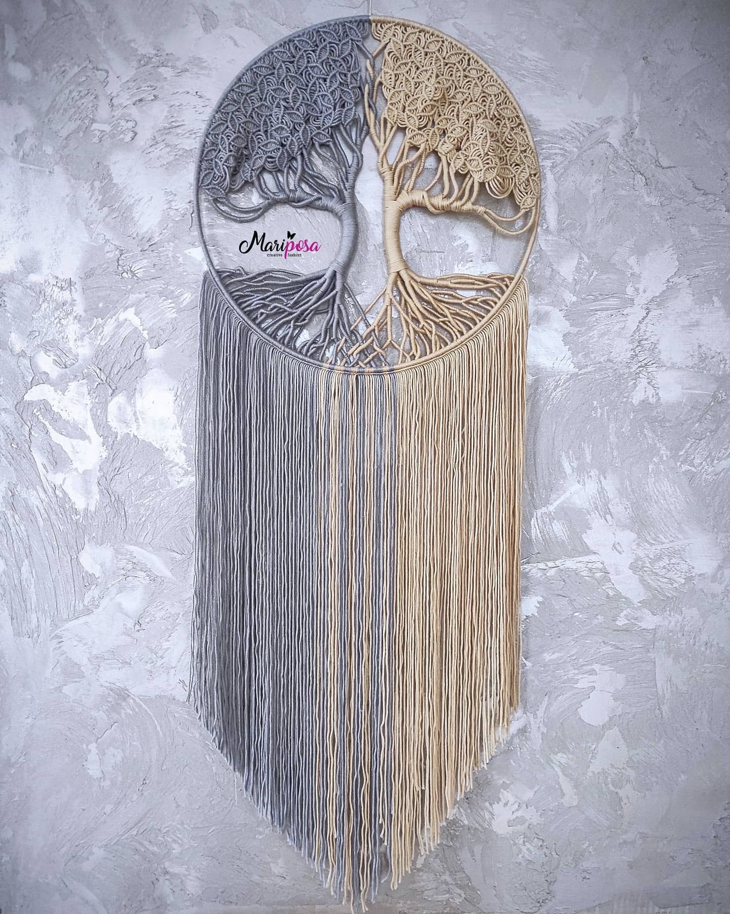 Drzewo życia makrama, macrame, łapacz snów, ozdoba na ścianę
