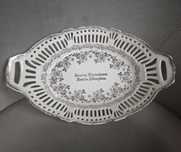 Ozdobny porcelanowy kosz na owoce