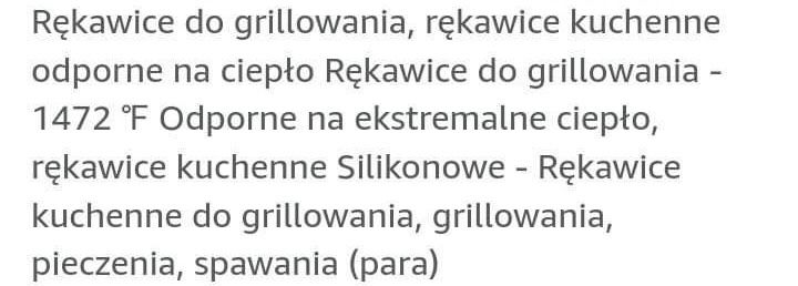 Rękawice do grillowania