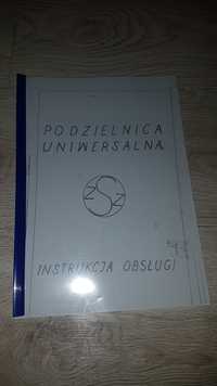 Podzielnica PU-101 Uniwersalna Frezarka DTR Instrukcja Obsługi