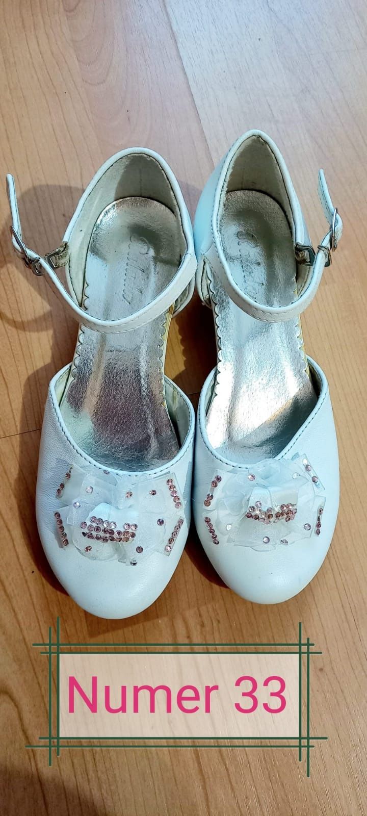 Białe buty komunijne dla dziewczynki nr 33