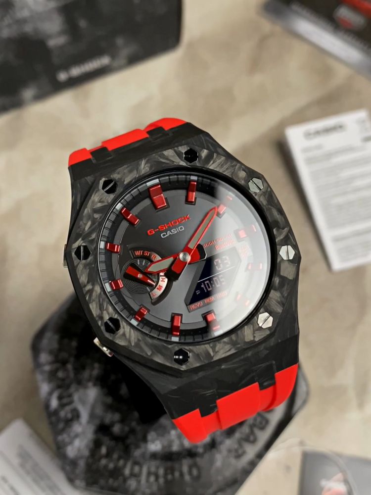 Custom Casio G-Shock GA-2100 Bluetooth. Casioak Carbon Fiber