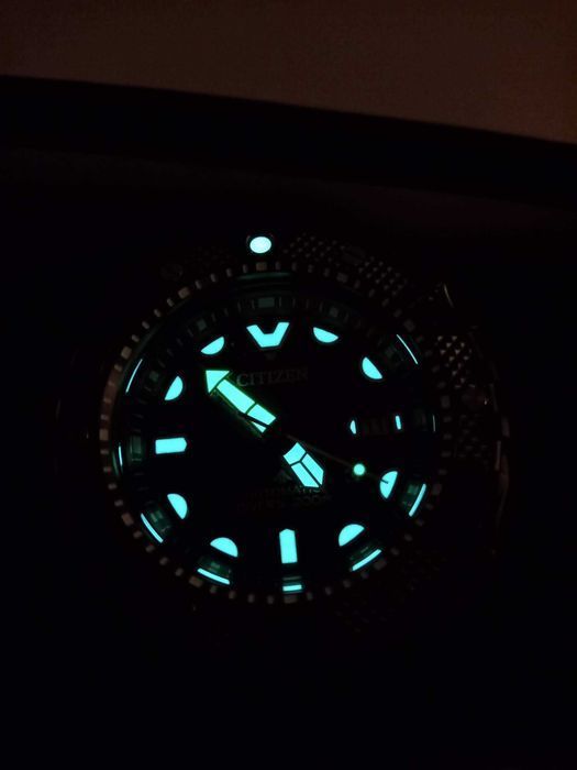 Титановые японские 200м дайверские часы Citizen NB6005-05L, Механика