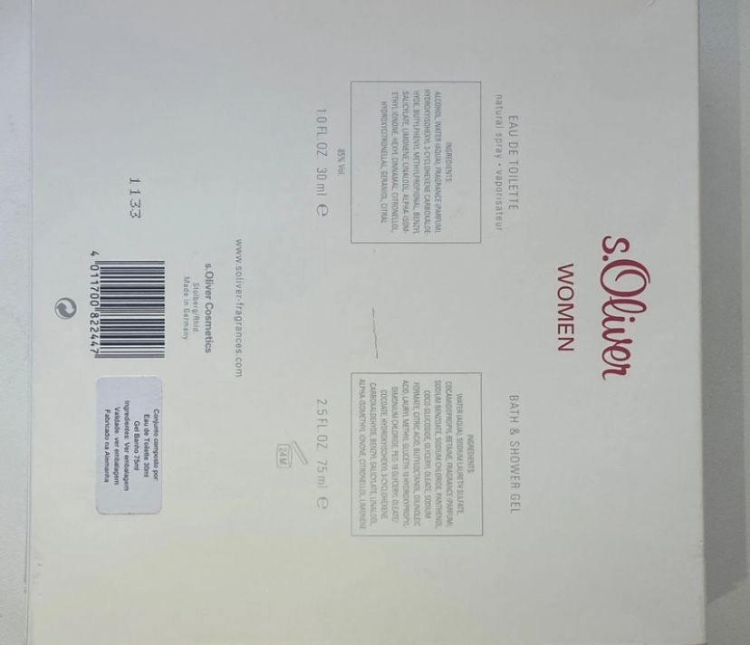 s.Oliver perfume e creme