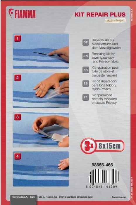 Kit Repair Plus (Reparação de lonas) (Autocaravana / Campervan)