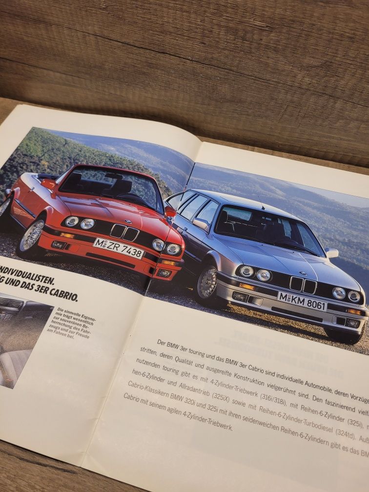 Prospekt BMW Program 1992 E30 E36 E34 M5 E32 E31 K1
