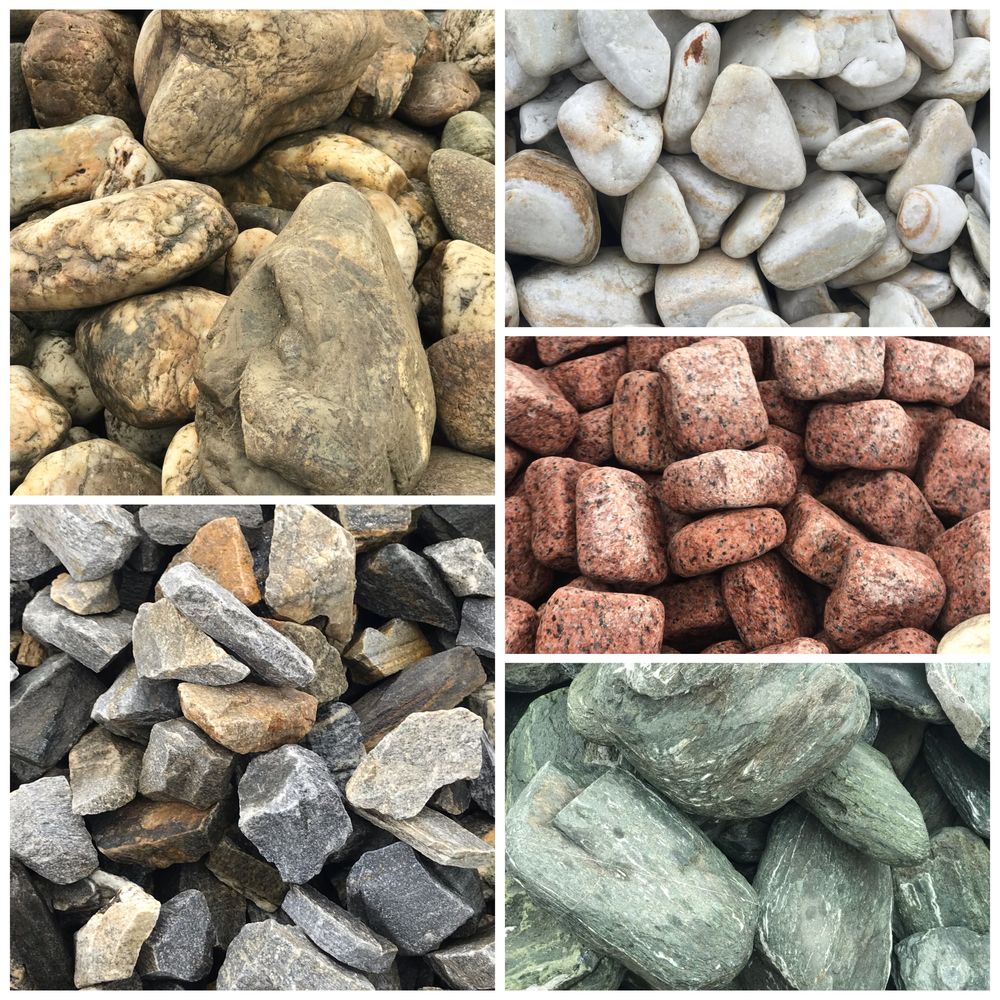 Камінь для габіонів граніт, кварцит, базальт, мармур, річкова галька