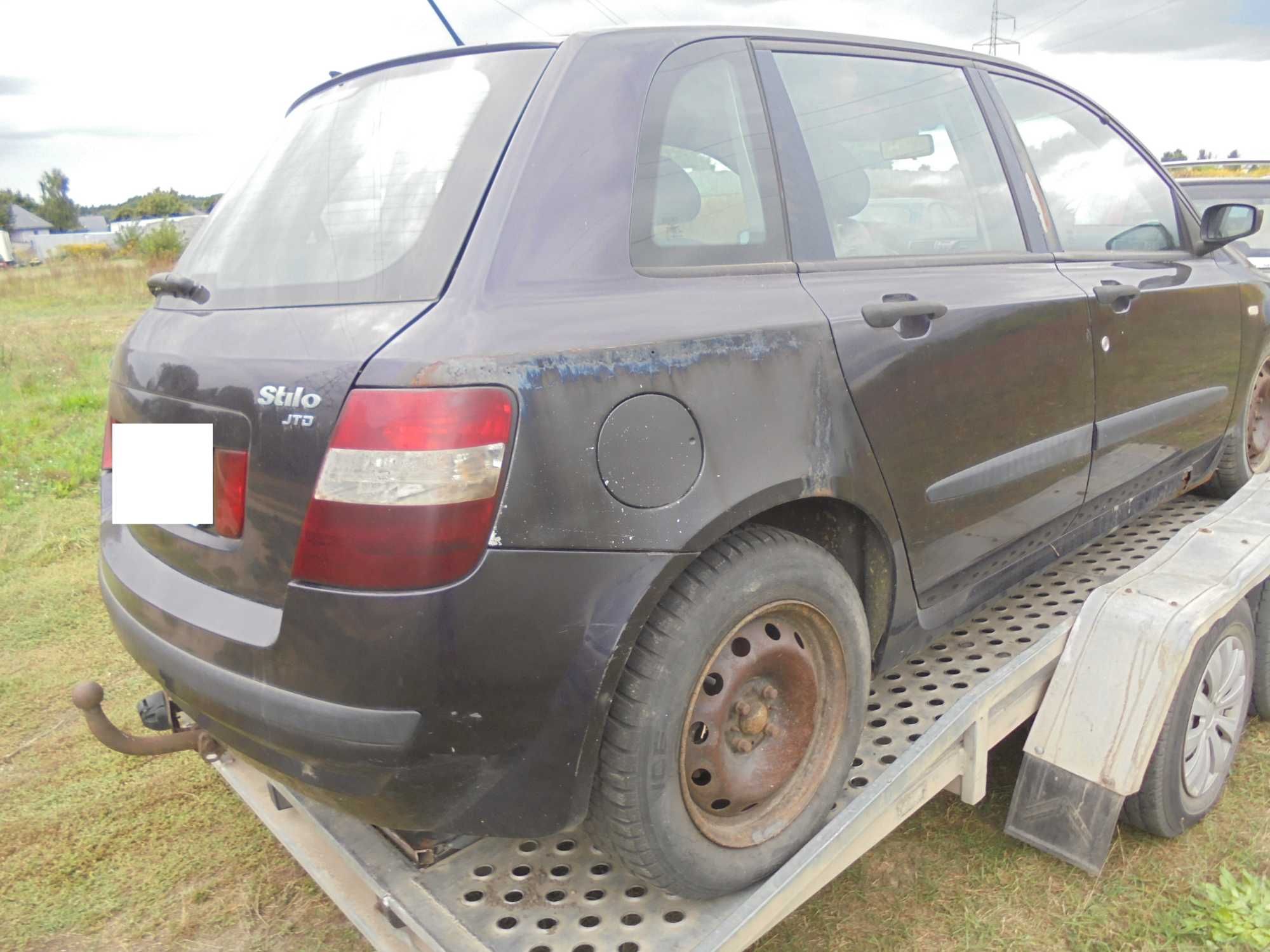 Fiat Stilo 1.9 jtd przeznaczony na części 115KM  granatowy 5drzwi hak