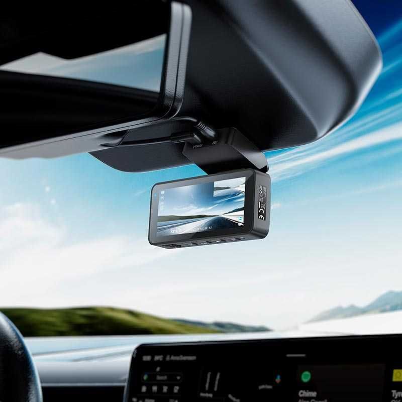 Видеорегистратор HOCO DV12 2K GPS задняя камера 25fps, 3.69", 2K, Wi