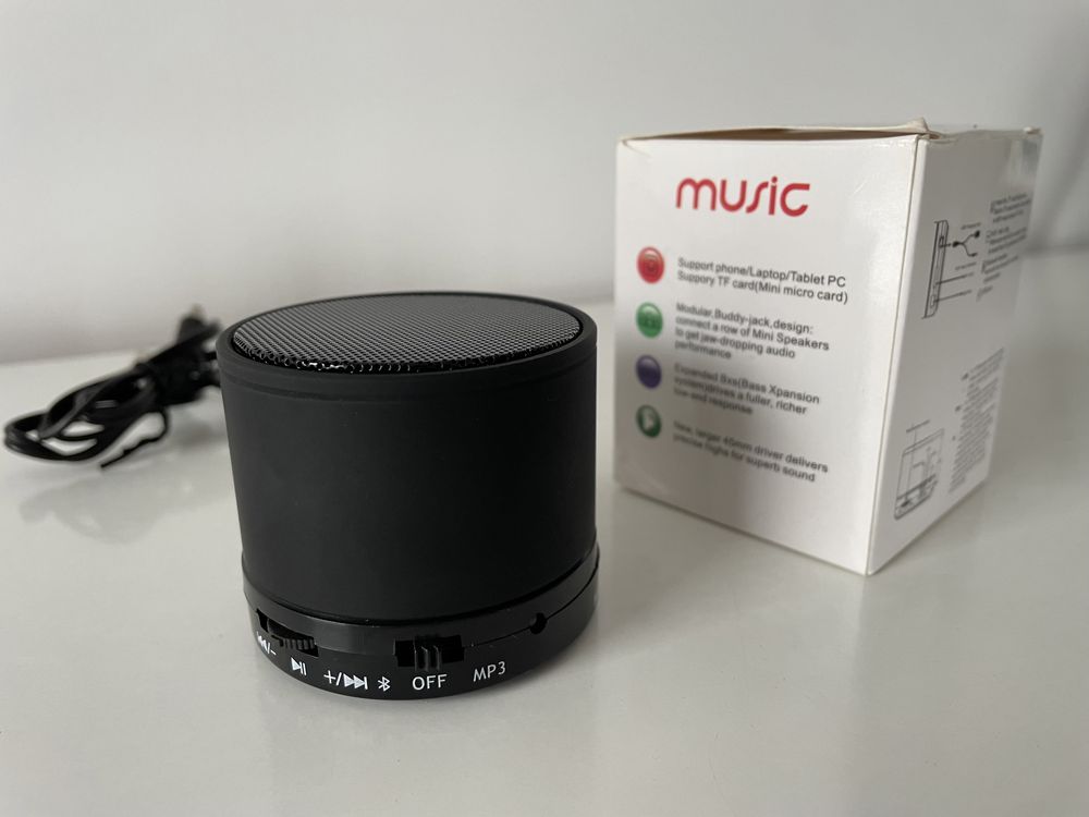 Głośnik Mini Bluetooth - S 10 - Bezprzewodowy - Czarny - Nowy