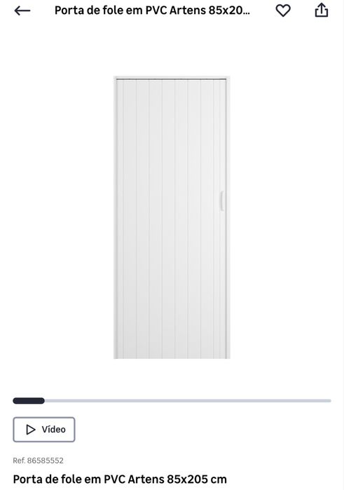Porta em PVC nao foi usada