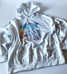 Biała bluza z kapturem Oversize Takko Fashion rozm. L 40/42