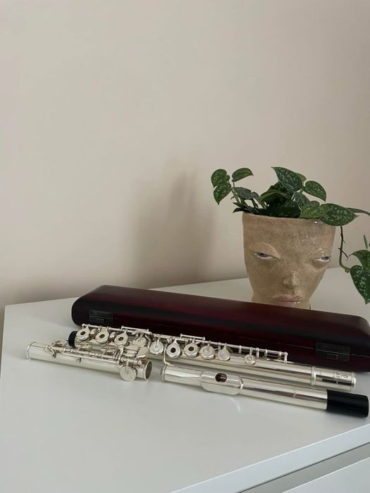 Flet poprzeczny Pearl PF-765RBE Quantz  cały srebrny stopa H