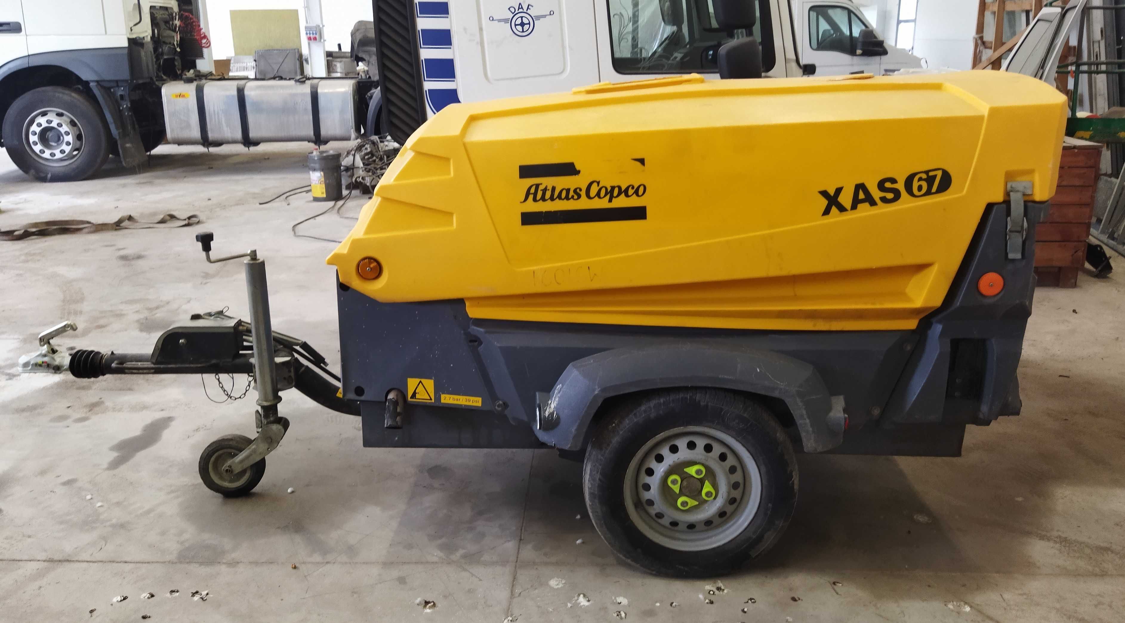 Kompresor Sprężarka Atlas Copco XAS 67 2015 r