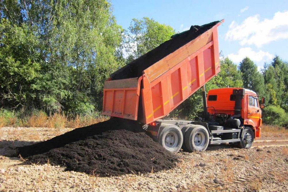 Чернозем, грунт, глина, отсыпка, бутовый камень для планировки участка