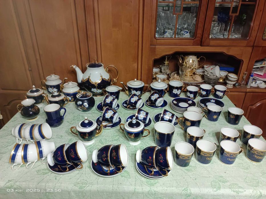 Сервизы ,посуда , чашки . Кобальт СССР.