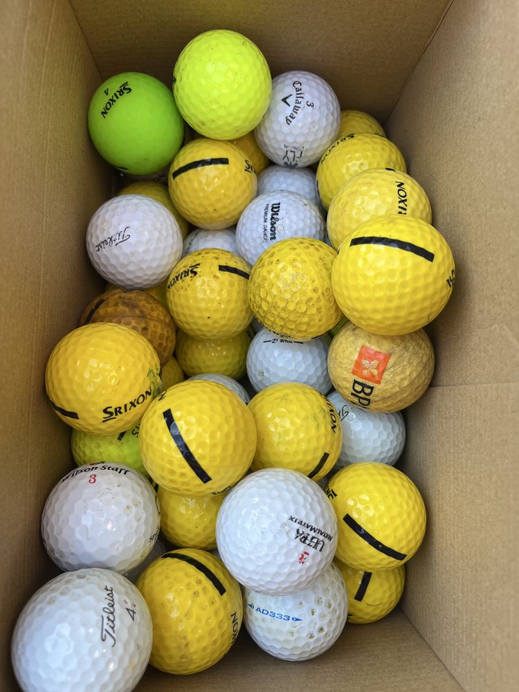 Bolas de golfe usadas