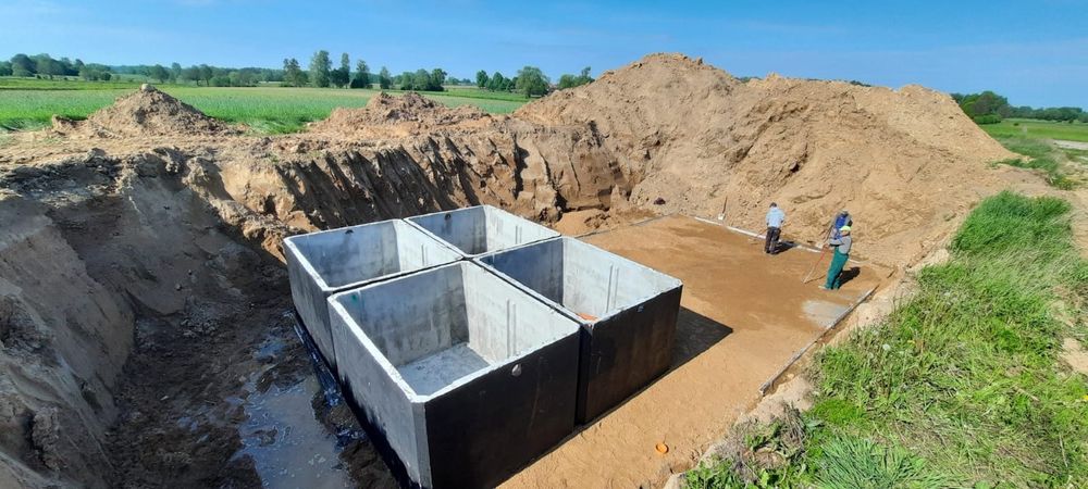 Zbiornik betonowy na Gnojowice Deszczówkę Szamba Betonowe 8m3 10m3