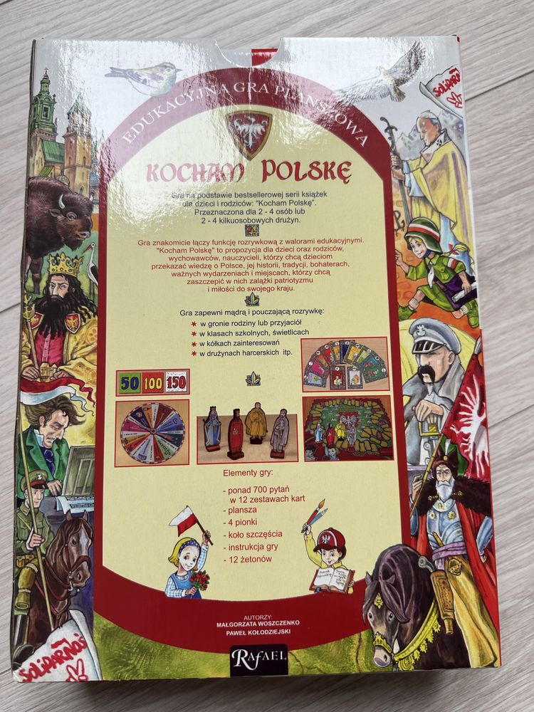 Gra planszowa edukacyjna Kocham Polskę