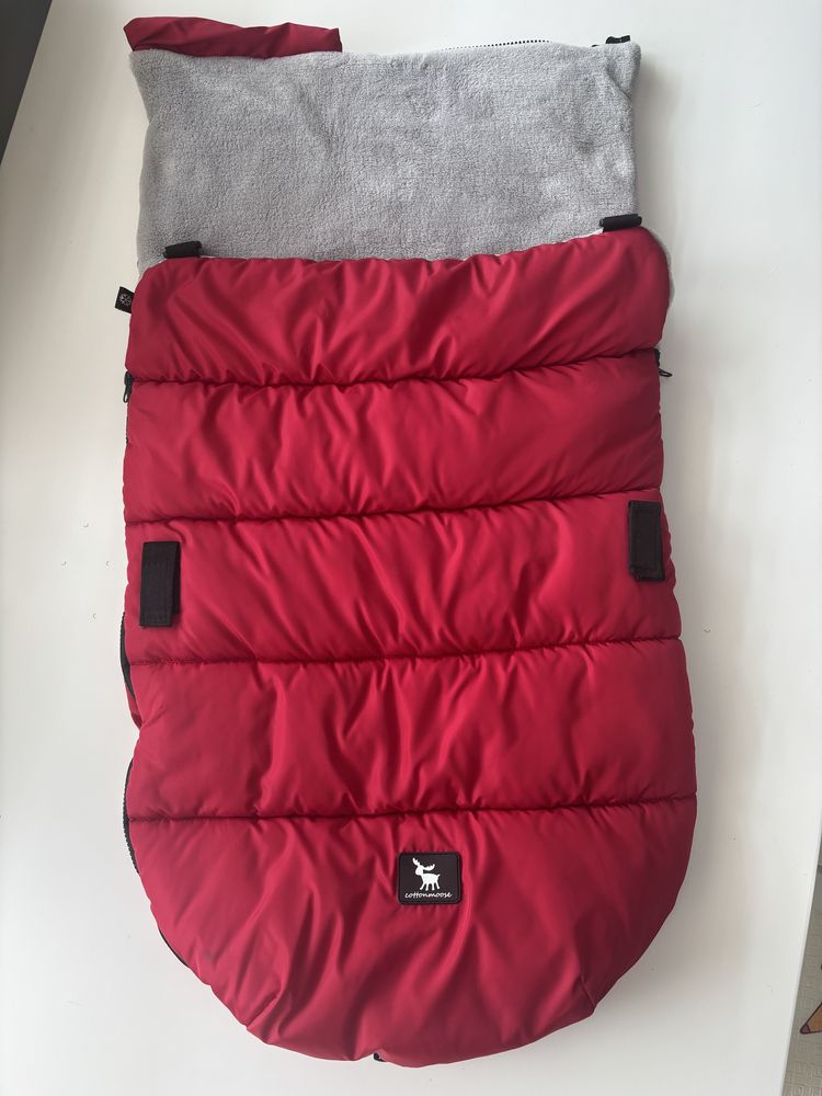 Śpiworek cottonmoose Baby Moose v.2023 czerwony 0-12 msc