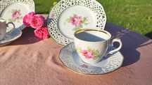 Porcelana Schumann Arzberg - zestaw śniadaniowy
Ażurowe trio porcelano