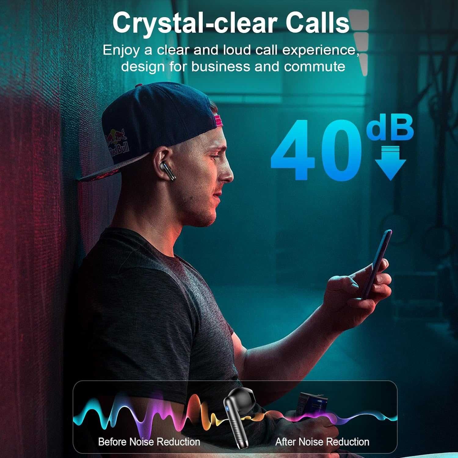 Słuchawki bezprzewodowe douszne, dokanałowe Bluetooth 5.3 Drsaec spp18