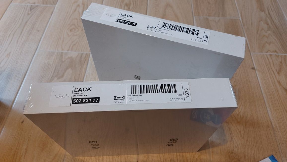 Półki białe LACK IKEA 2szt