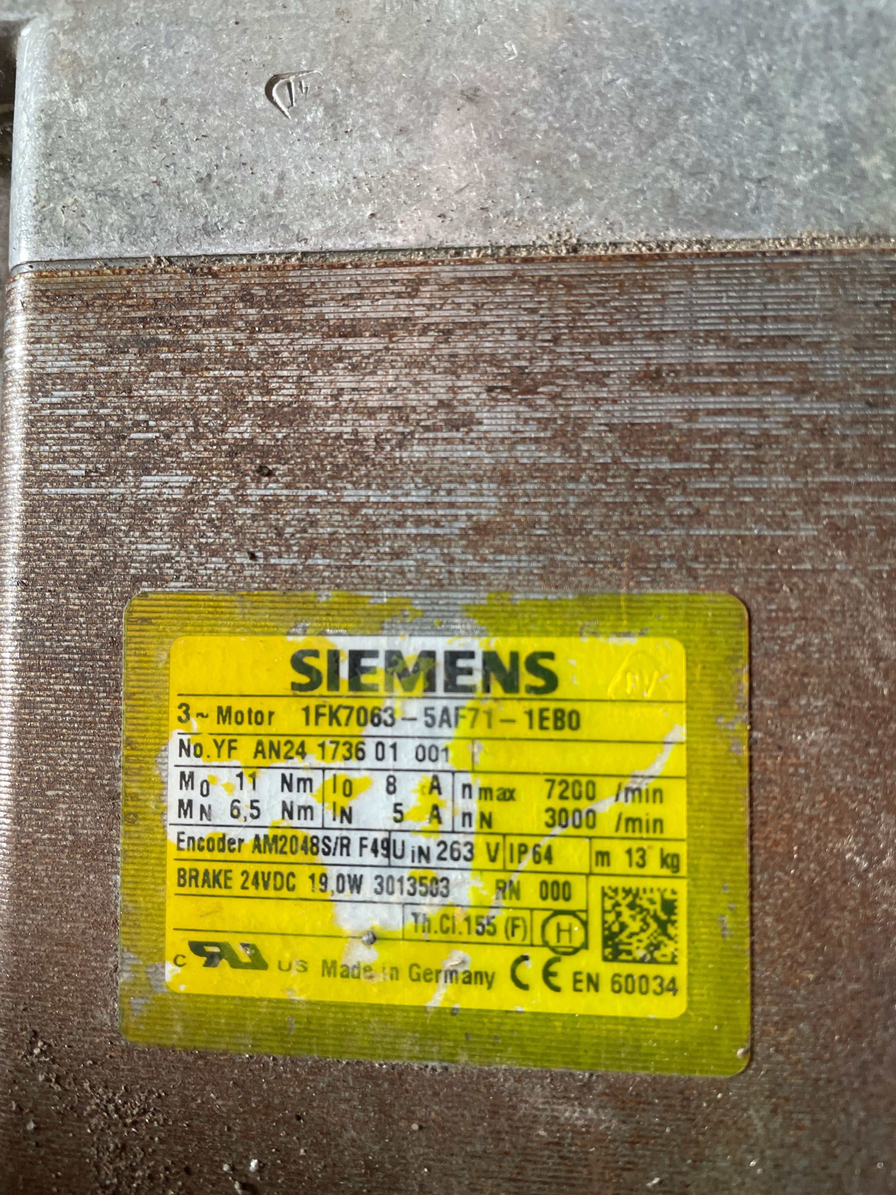 Serwomotor Siemens 1FK7063-5AF71-1EB0 serwonaped