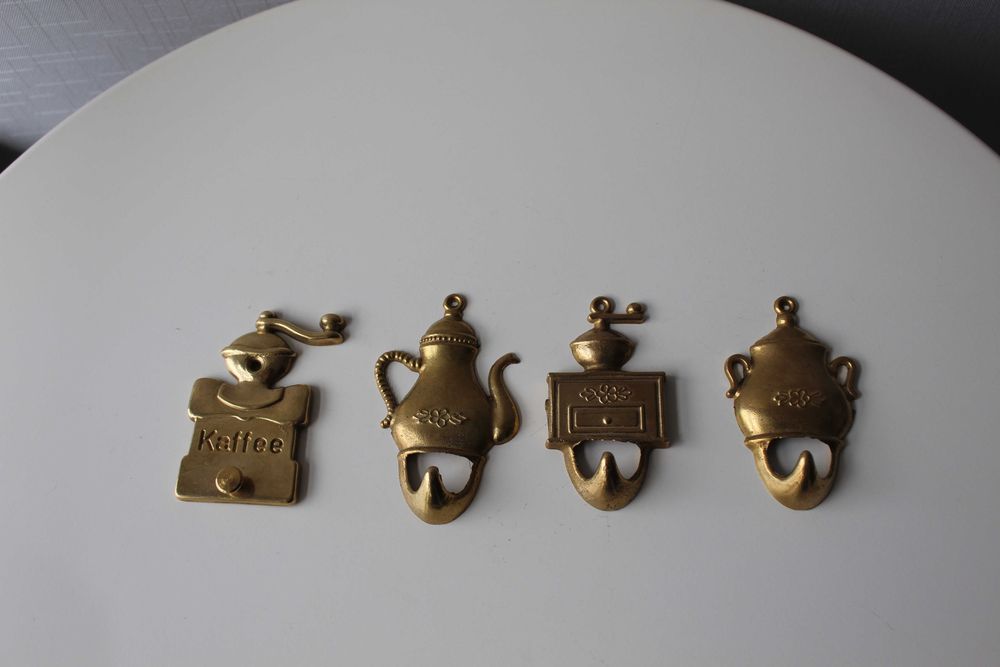 Вешалки для кухни, бронза, Германия, набор, 4 шт