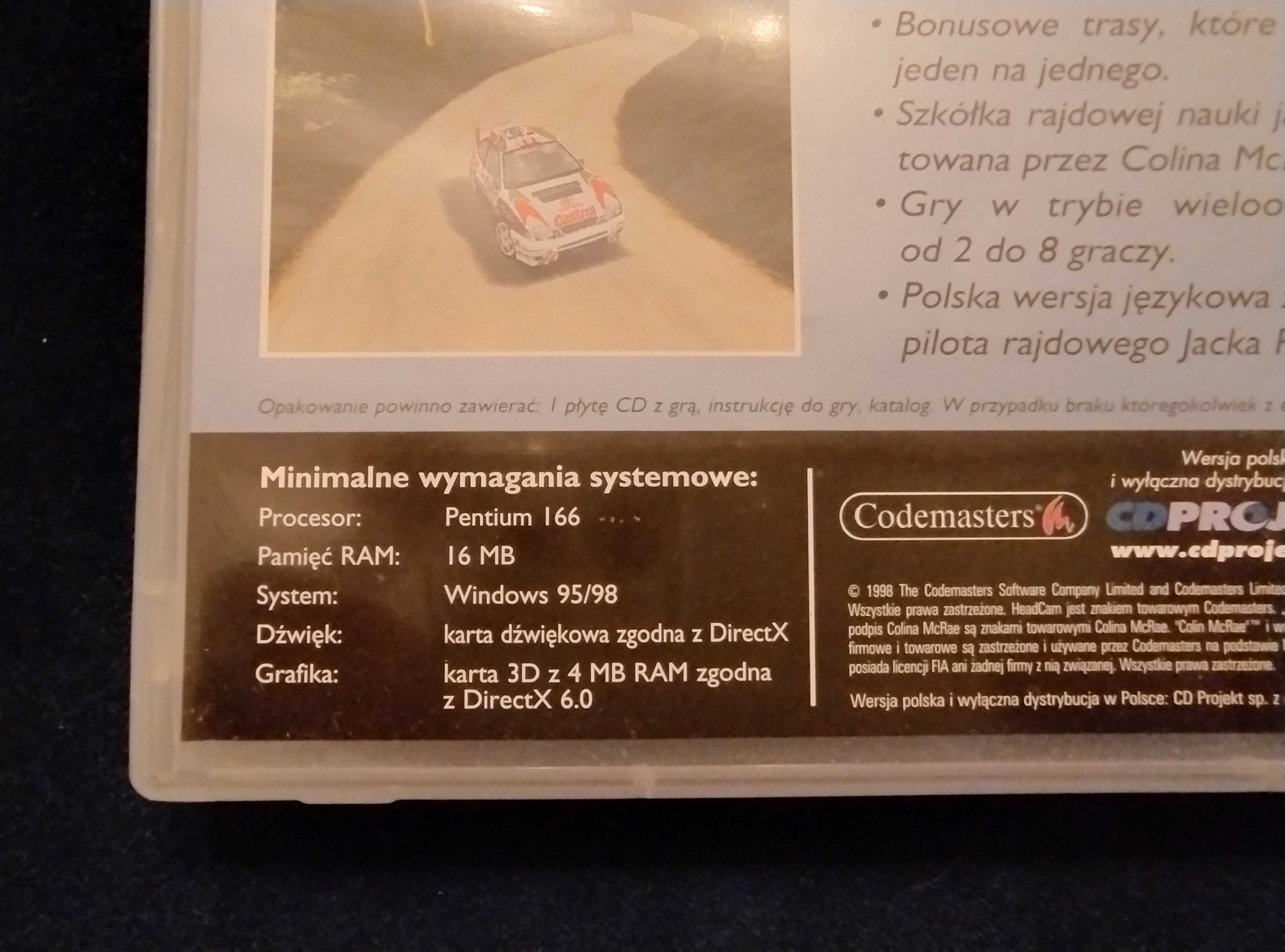Colin McRae Rally - gra PC - kompletne wydanie UNIKAT