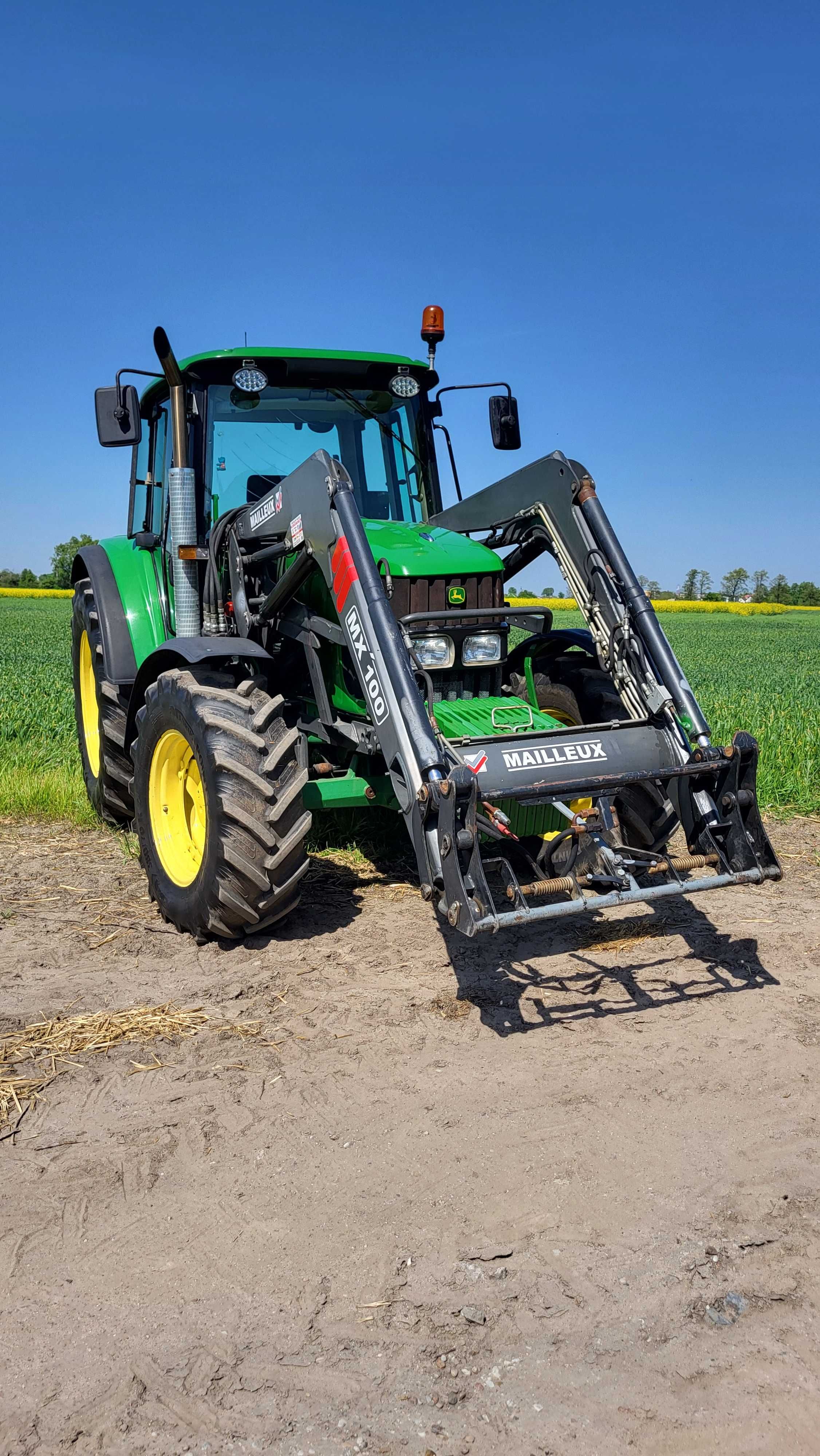 John deere 6220 z ładowaczem czołowym Mx100