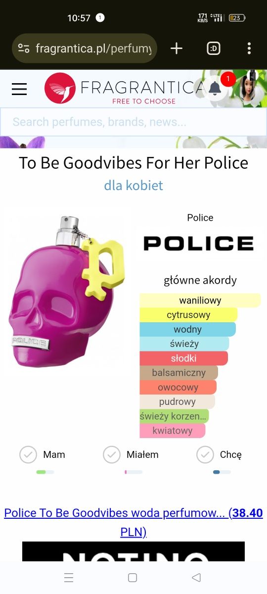 Police to be Goodvibes 40 ml EDP