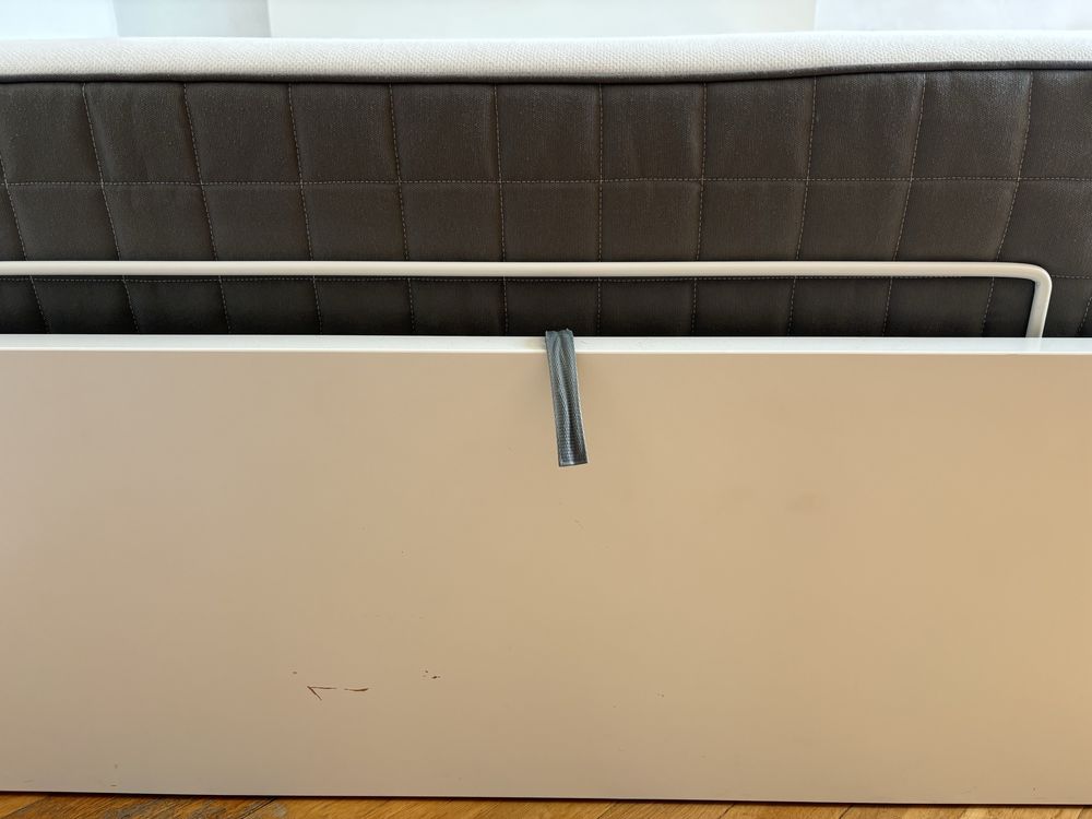 Łóżko IKEA MALM z pojemnikiem na pościel - 140x200, biały