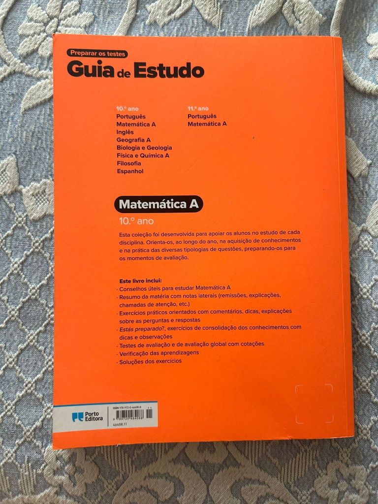 Manual para testes de matemática A 10 ano