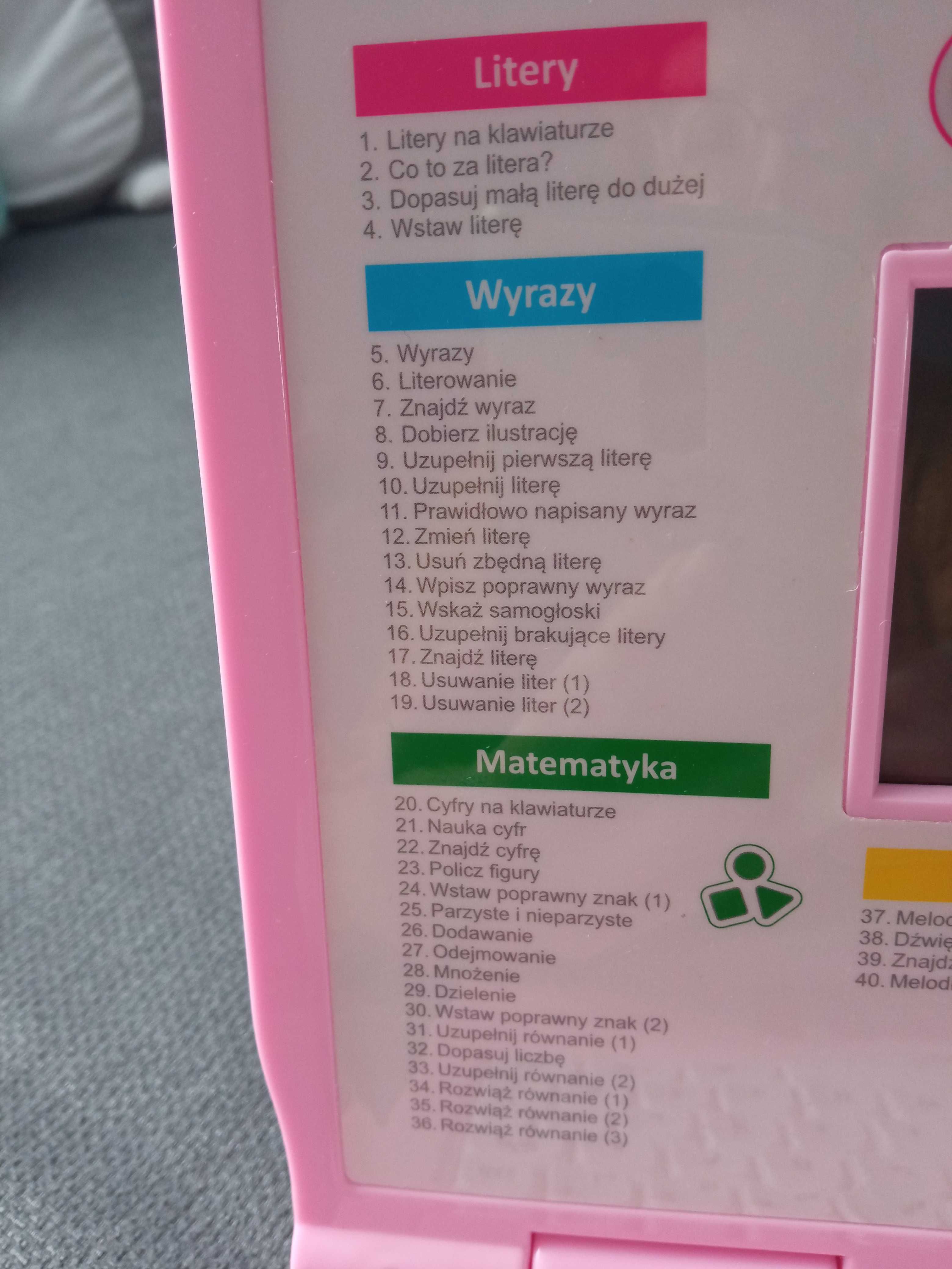 Laptop dla dziecka.