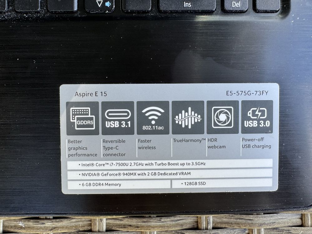 Ігровий ноутбук Acer Aspire E 15