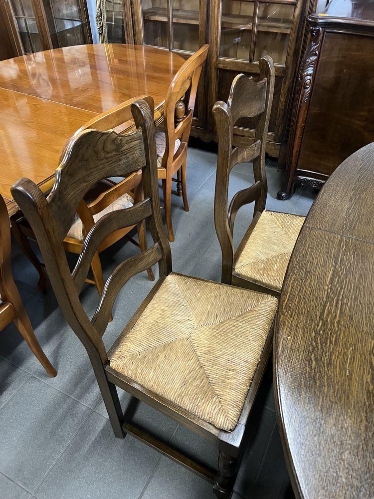 Stół dębowy z 6 krzesłami/Raty