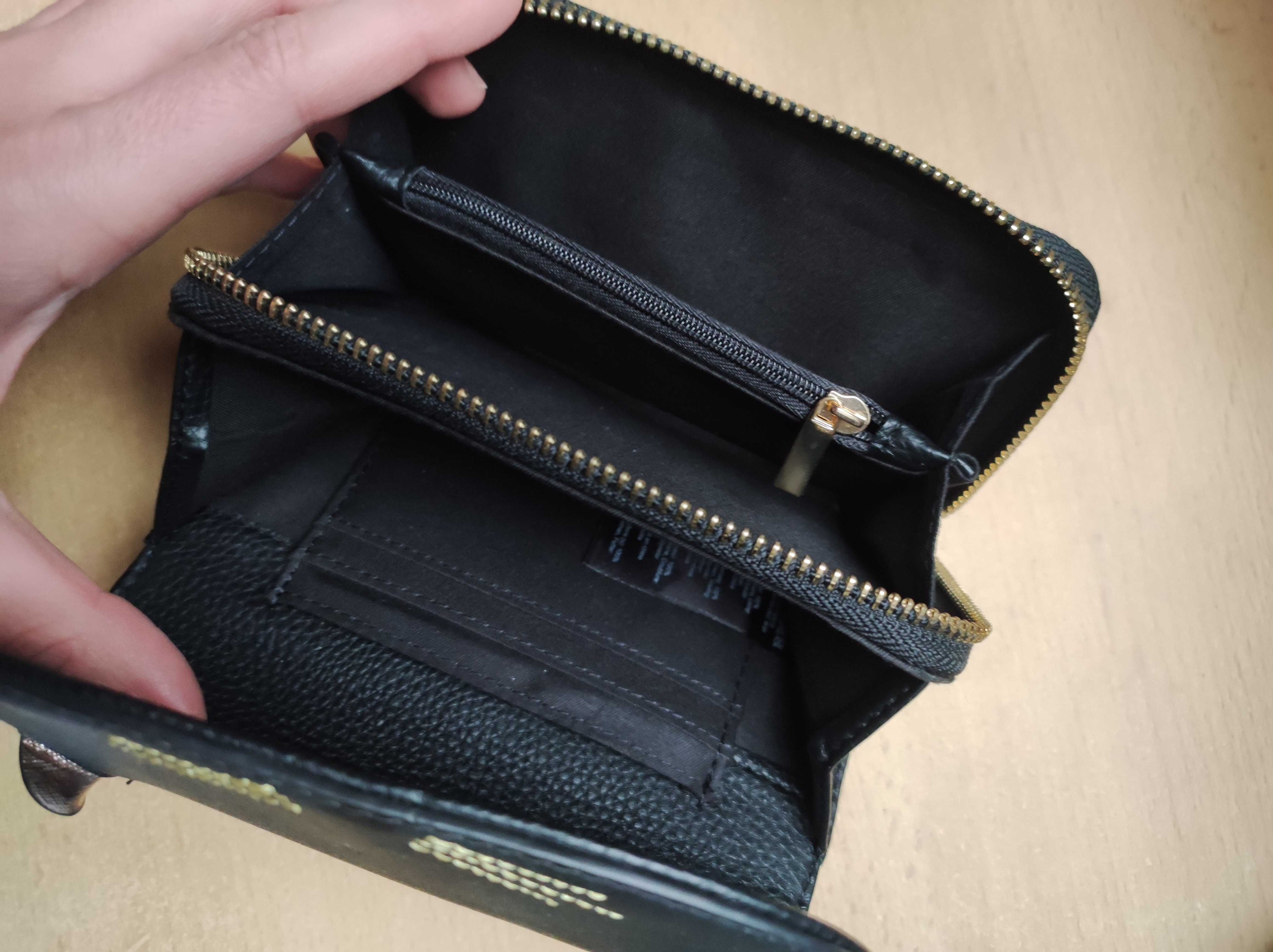 Ładny czarny portfel kotek Accessorize