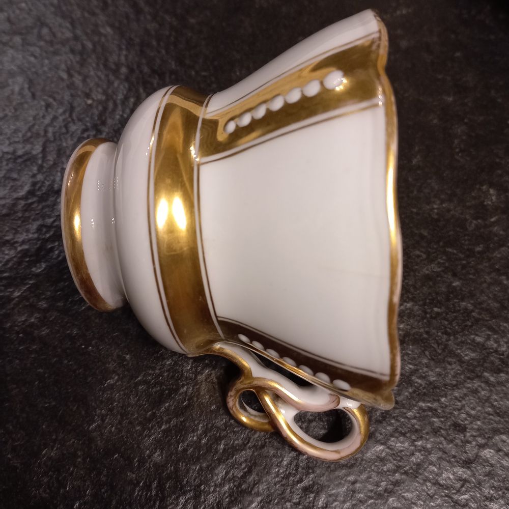 Porcelanowy zestaw TPM - filiżanka i spodek z 1850 r.
