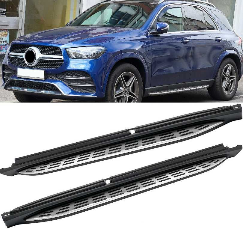 Stopnie Progi Boczne MERCEDES GLE W167 V167 C167 CHROM / CZARNE