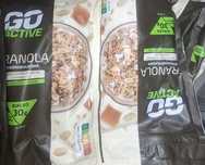 Granola z orzeszkami i karmelem go active 7 paczek