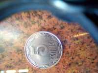 Монета Украины 5копеек2007 год