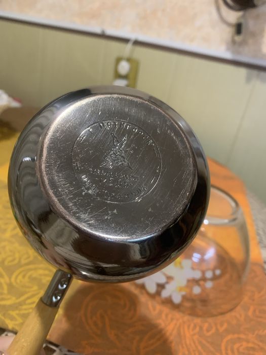 Медная ЦЕЛЬНОЛИТАЯ турка на 550 мл подарит радость утреннего кофе