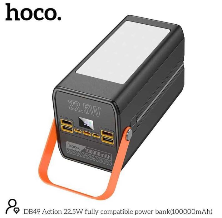 Мощный повербанк НОСО DB49 100000mAh