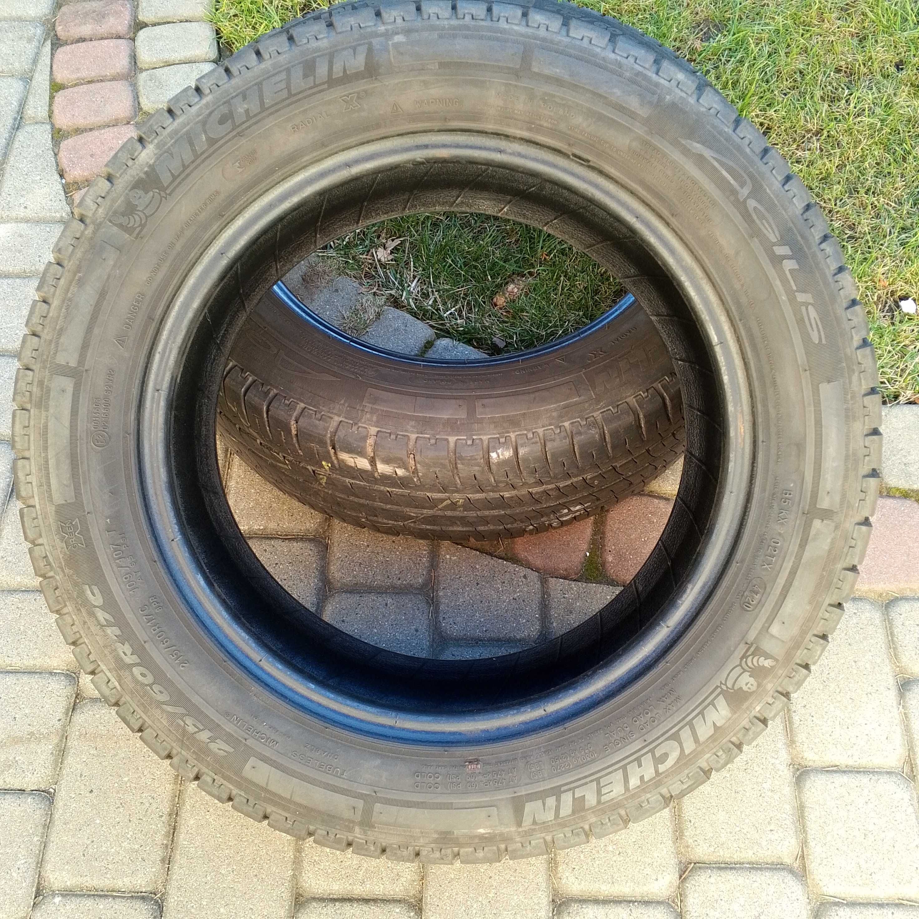 opony jak NOWE 2szt. 215/60/17 C Michelin Agilis 2020 rok