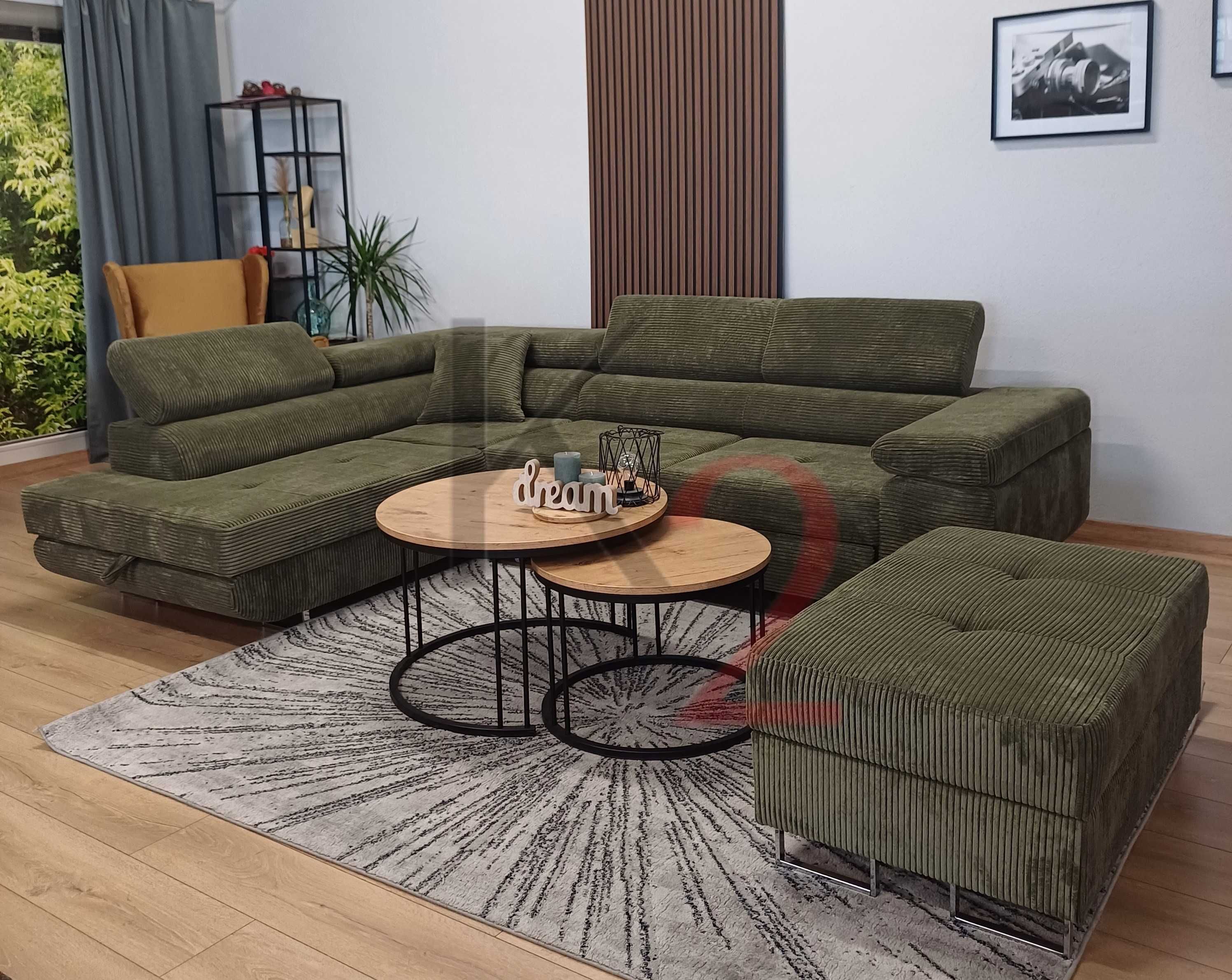 Narożnik ARTEON sofa duża USB rogówka kanapa POD WYMIAR +GRATIS